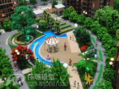 重庆小区景观模型